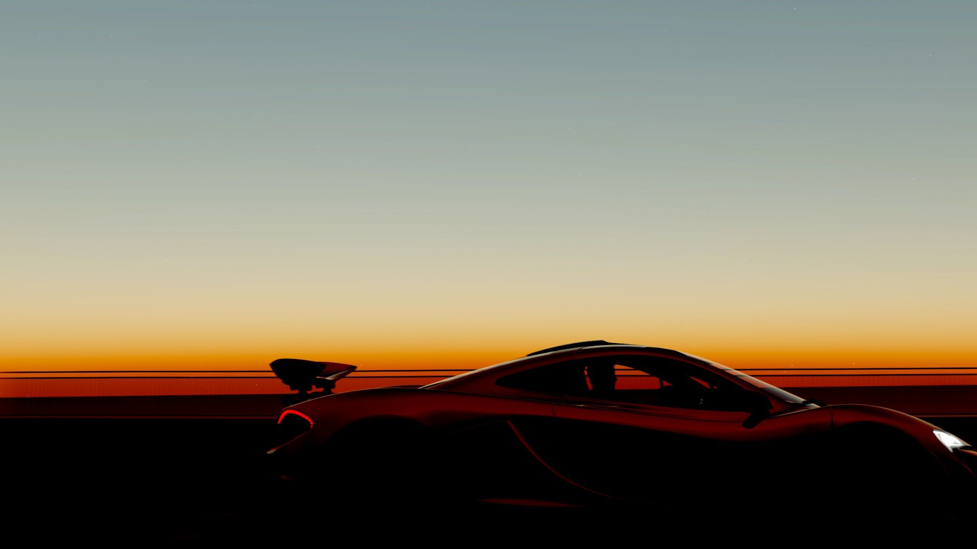 mclaren, P1,  sunset Wallpaper