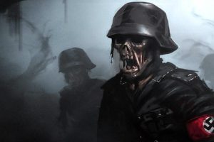dead, Snow, Horror, Comedy, Dark, Nazi, Zombie, Deadsnow, Blood, Skull