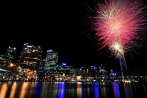cityscapes, Night, Fireworks