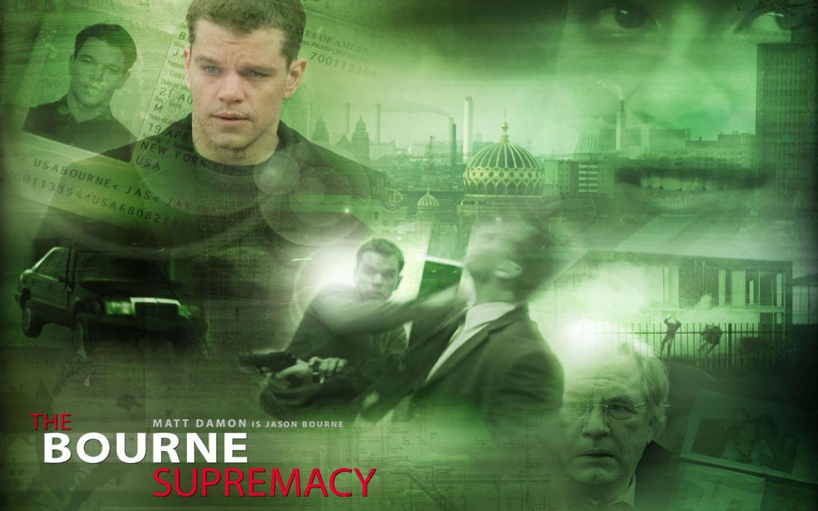 bourne, Supremacy, Action, Mystery, Thriller, Spy, Hitman, Poster Wallpaper