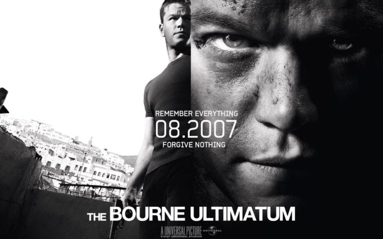 bourne, Ultimatum, Action, Mystery, Thriller, Spy, Hitman, Poster HD Wallpaper Desktop Background