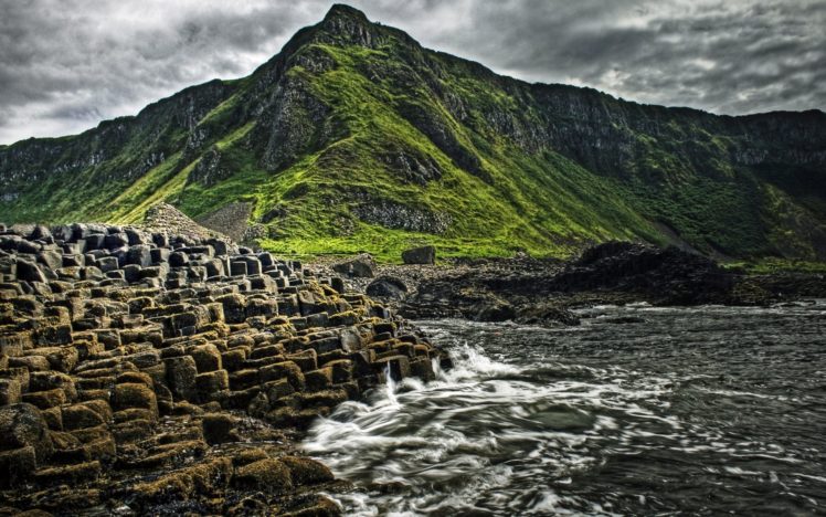 mountains, Landscapes, Beach, Rocks, Stones, Sea HD Wallpaper Desktop Background