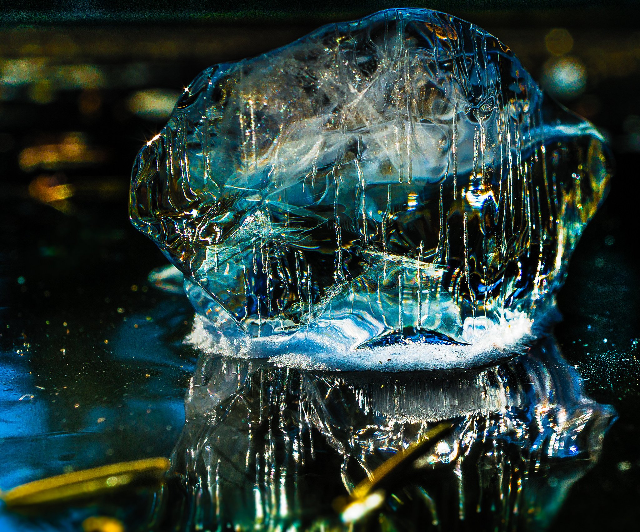 nature, Ice, Winter, Macro, Textures, Reflexions, Sculptures, Water, Art, Frozen Wallpaper