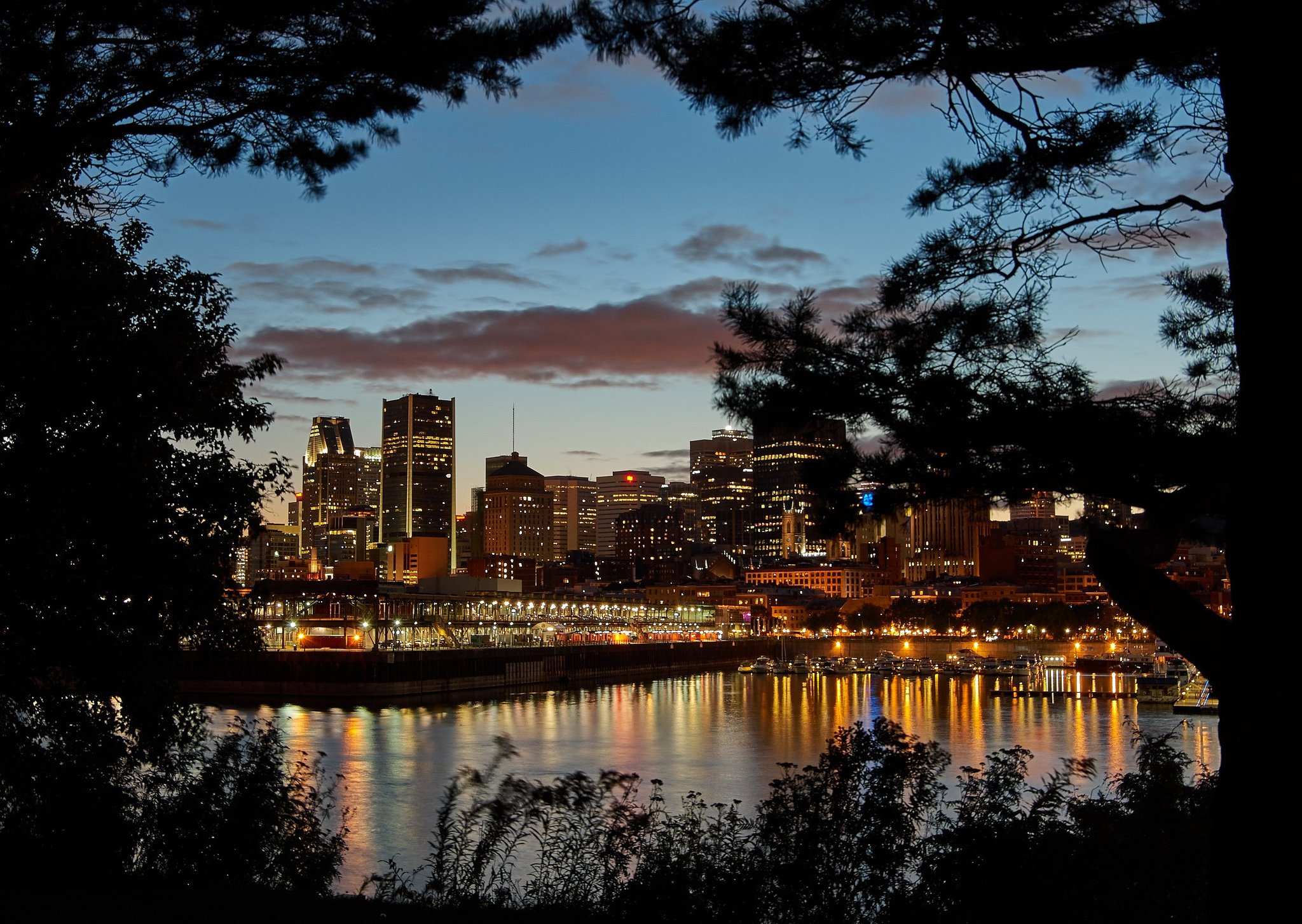 building, Canada, Montreal, Quebec, Night, Light, Cities, Monument Wallpaper