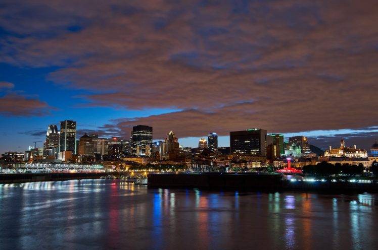 building, Canada, Montreal, Quebec, Night, Light, Cities, Monument HD Wallpaper Desktop Background