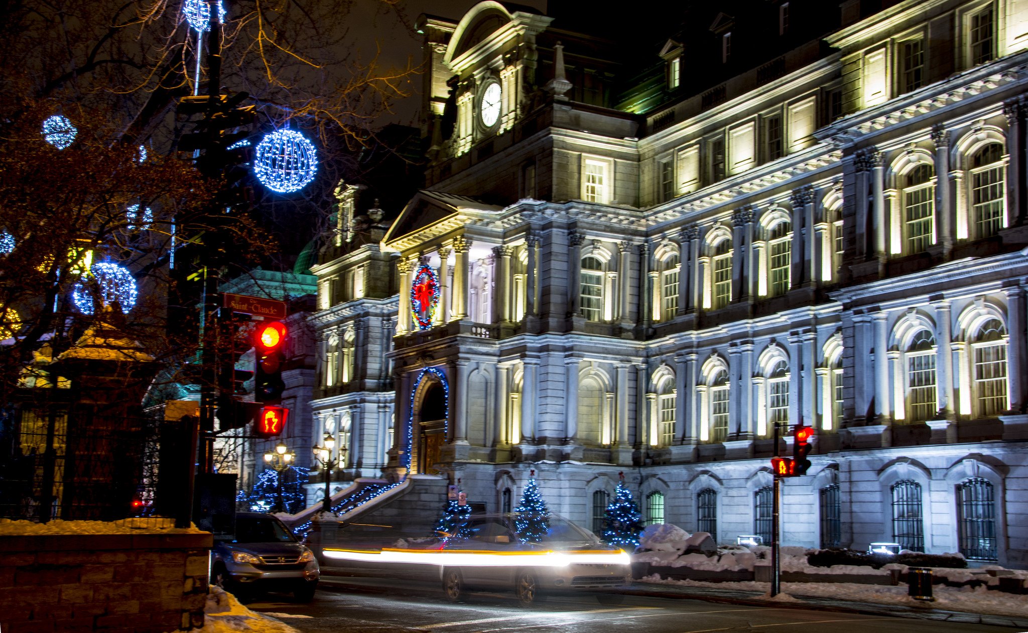 building, Canada, Montreal, Quebec, Night, Light, Cities, Monument Wallpaper