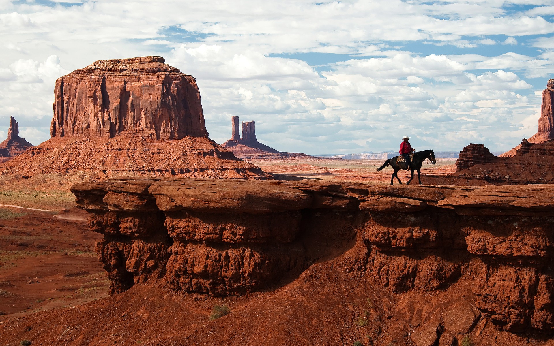 clouds, Nature, Animals, Rocks, Horses, Utah, Monument, Valley, Navajo, Blue, Skies Wallpaper