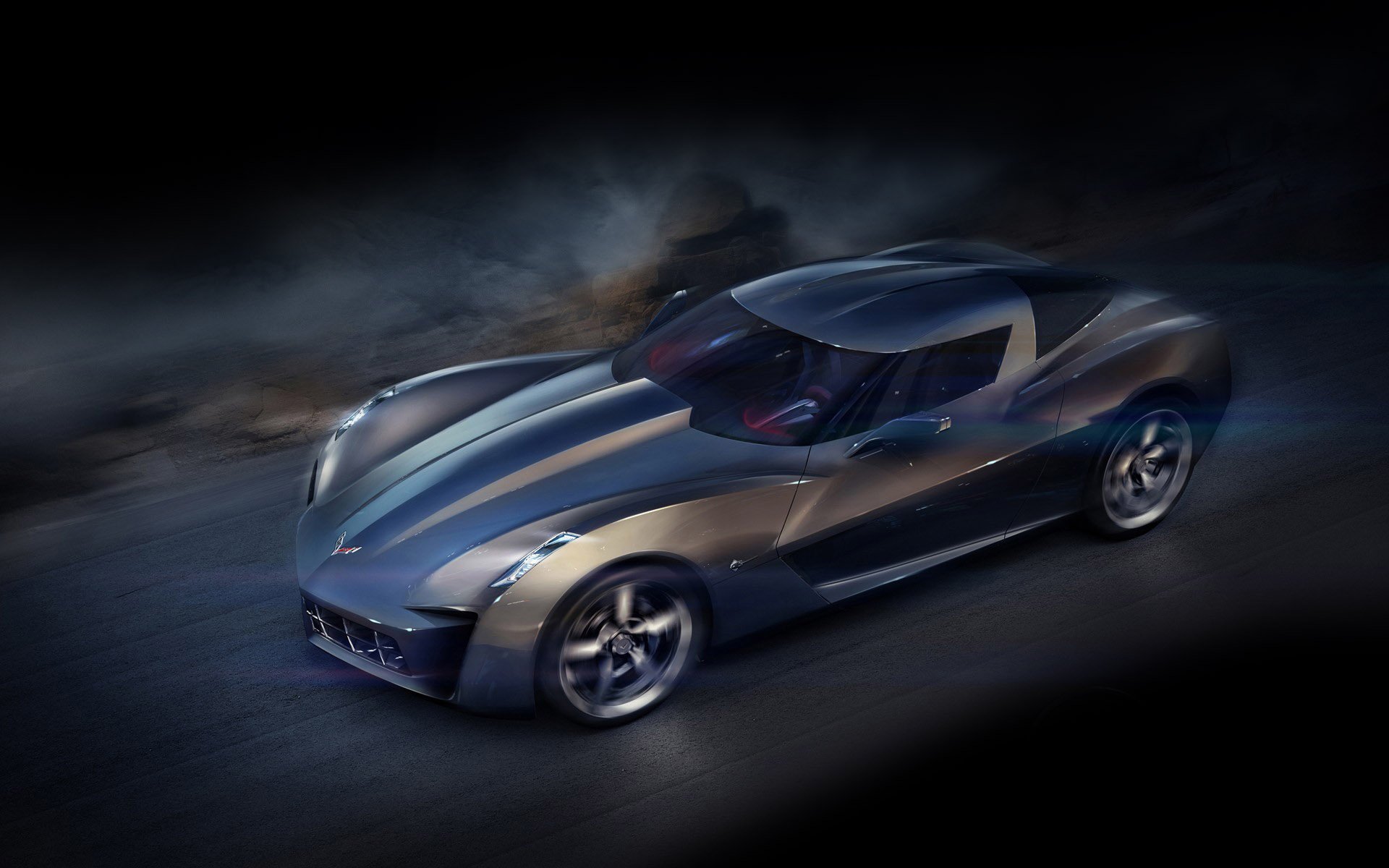 corvette, Stringray, Concept, Wallpaper Wallpaper