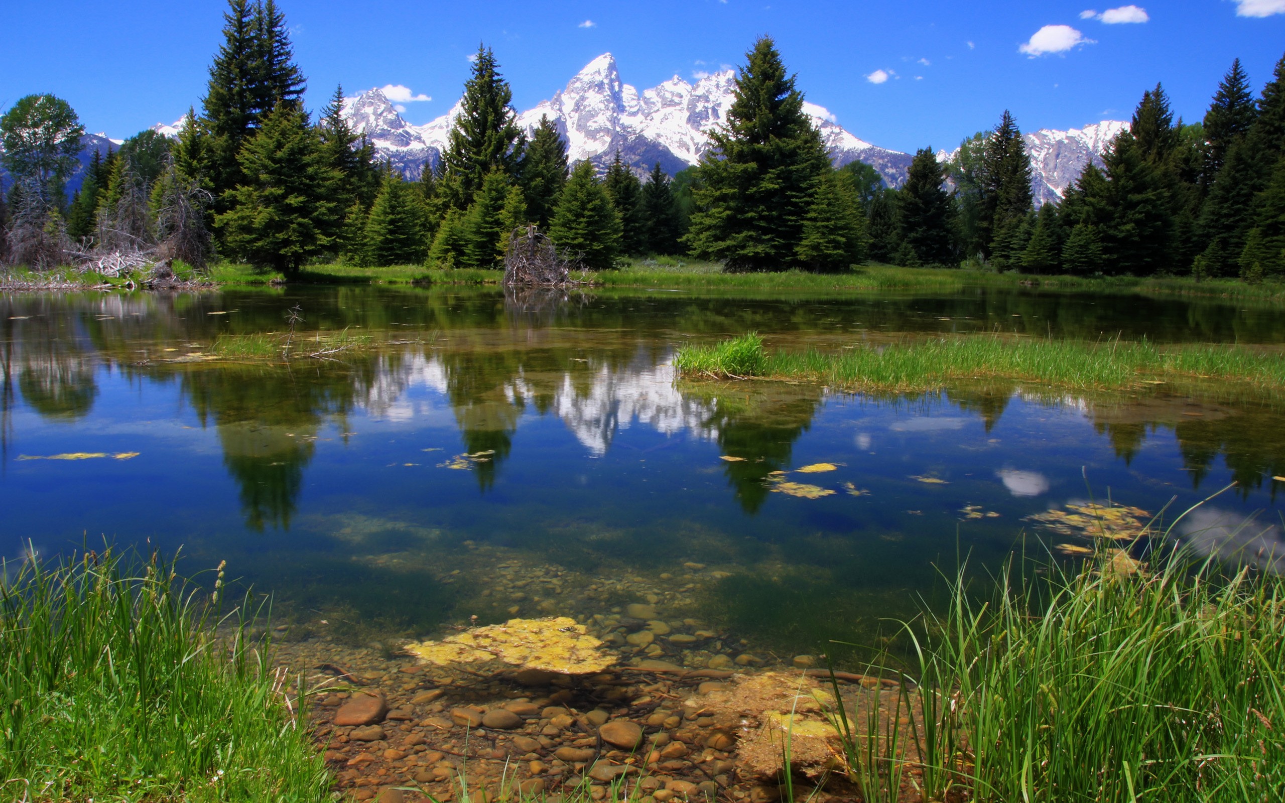 mountains, Landscapes, Nature, Reflections Wallpaper