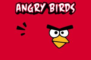 video, Games, Angry, Birds, Simple, Background, Red, Bird