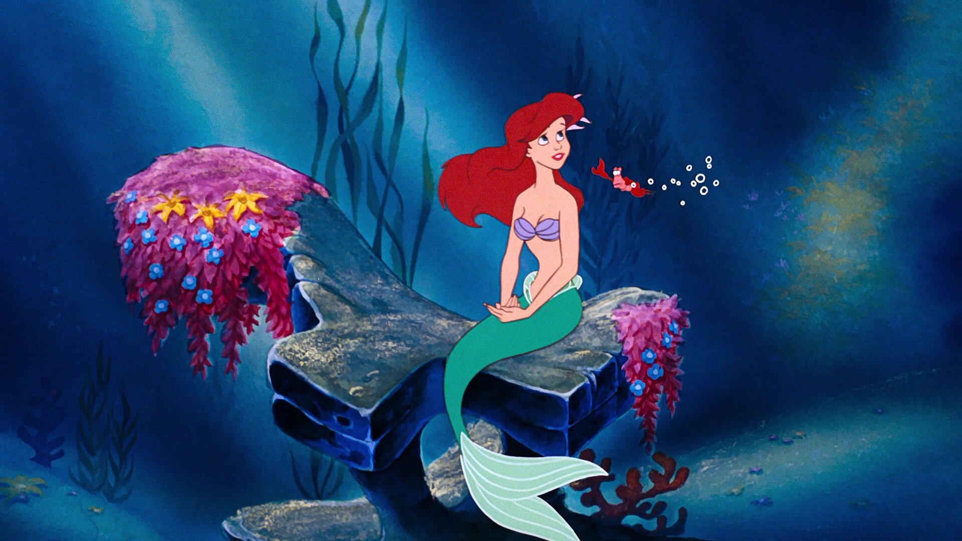 little, Mermaid, Disney, Fantasy, Animation, Cartoon, Adventure, Family, 1littlemermaid, Ariel, Princess, Ocean, Sea, Underwater Wallpaper