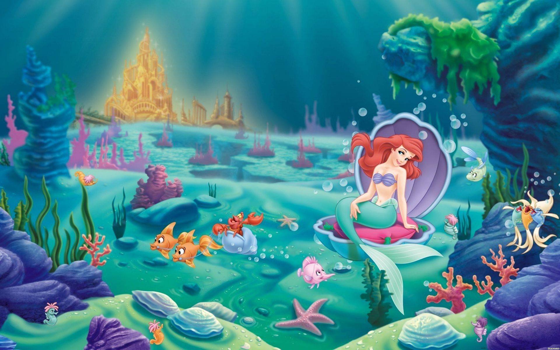 Little Mermaid Disney Fantasy Animation Cartoon Adventure Family 1littlemermaid Ariel Princess Ocean Sea Underwater Wallpapers Hd Desktop And Mobile Backgrounds