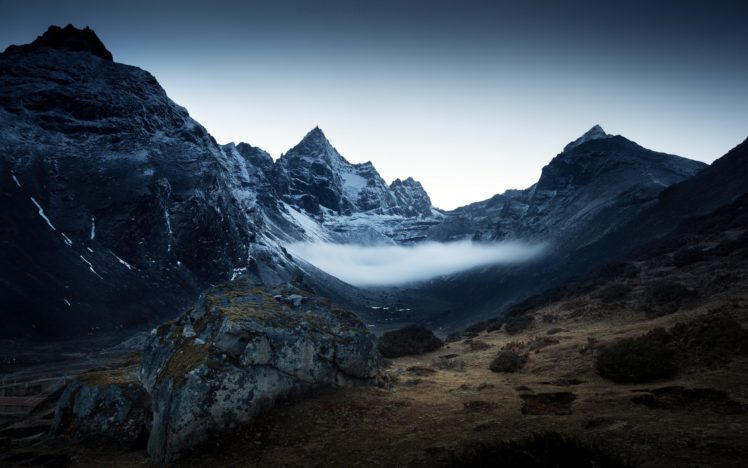 mountains, Landscapes, Nature, Nepal, Machermo, Valley HD Wallpaper Desktop Background