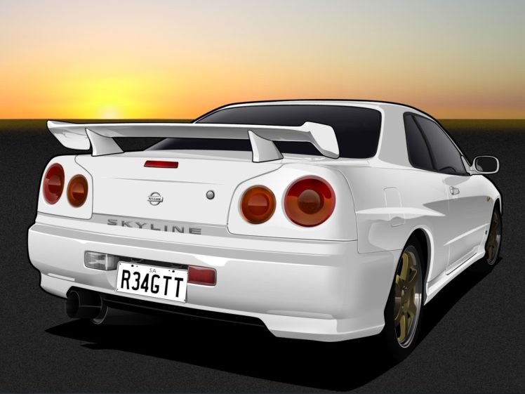 v, Nissan, Skyline, R34, Gt, T, By, Me, Myself, 1600×1200 HD Wallpaper Desktop Background