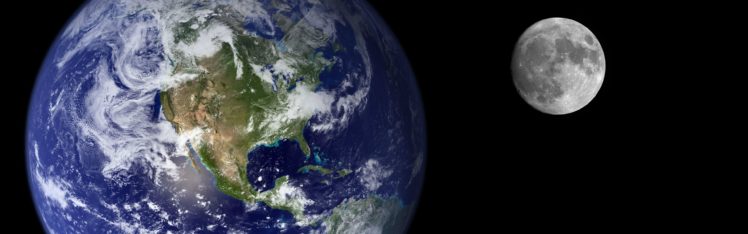 moon, Earth HD Wallpaper Desktop Background