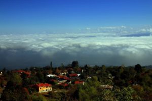 bursa, Mountain, Sky, Clouds, House, Turkey