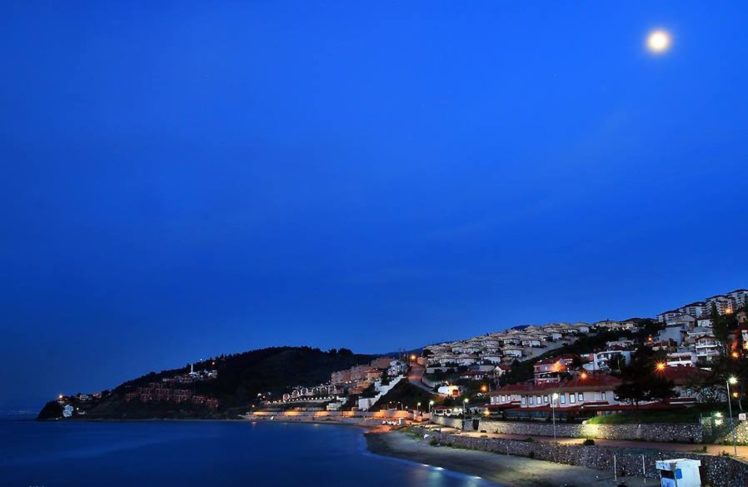 bursa, Turkey, Beautiful, Blue, Moon, Landscape, Sea HD Wallpaper Desktop Background