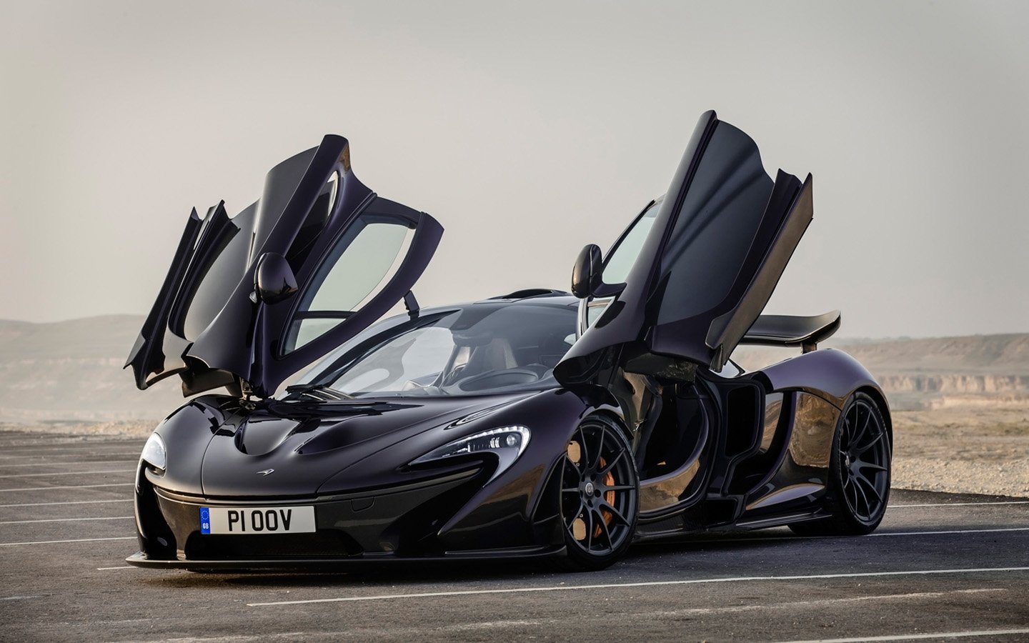 2014, Mclaren, P, 1, Supercar, Cars, Black Wallpaper