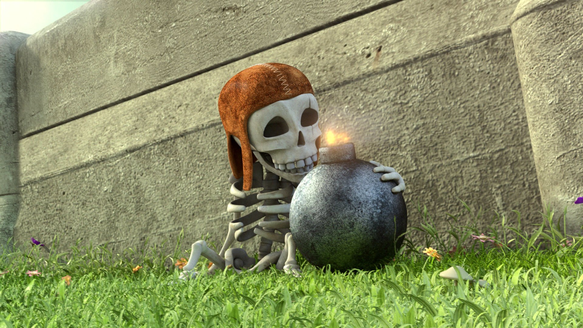 clash, Of, Clans, Fantasy, Fighting, Family, Action, Adventure, Strategy, 1clashclans, Warrior, Skull, Skeleton Wallpaper