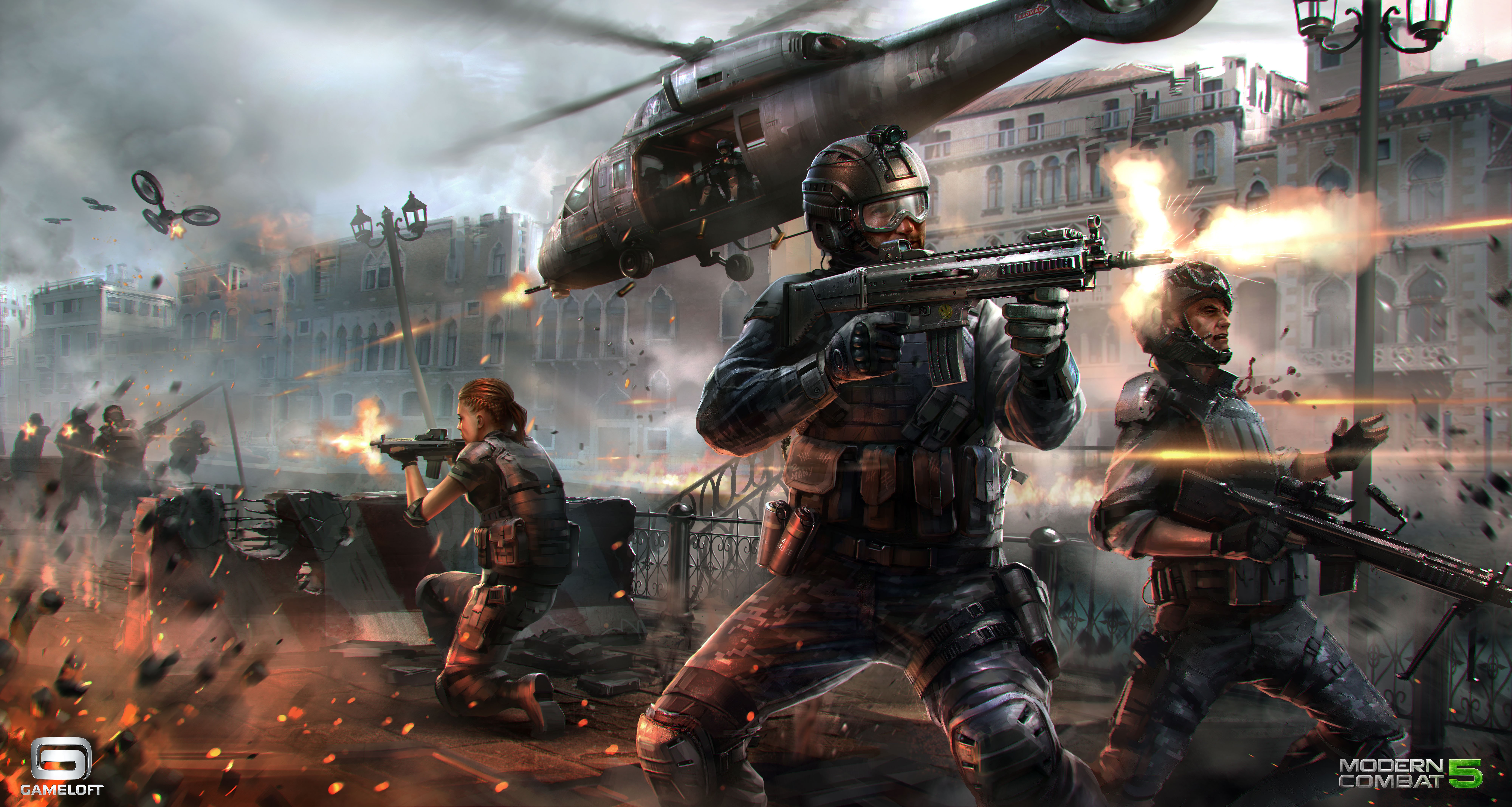 modern, Combat, Shooter, Military, Fighting, Fps, 1moderncombat, Warrior, Weapon, Gun, War Wallpaper
