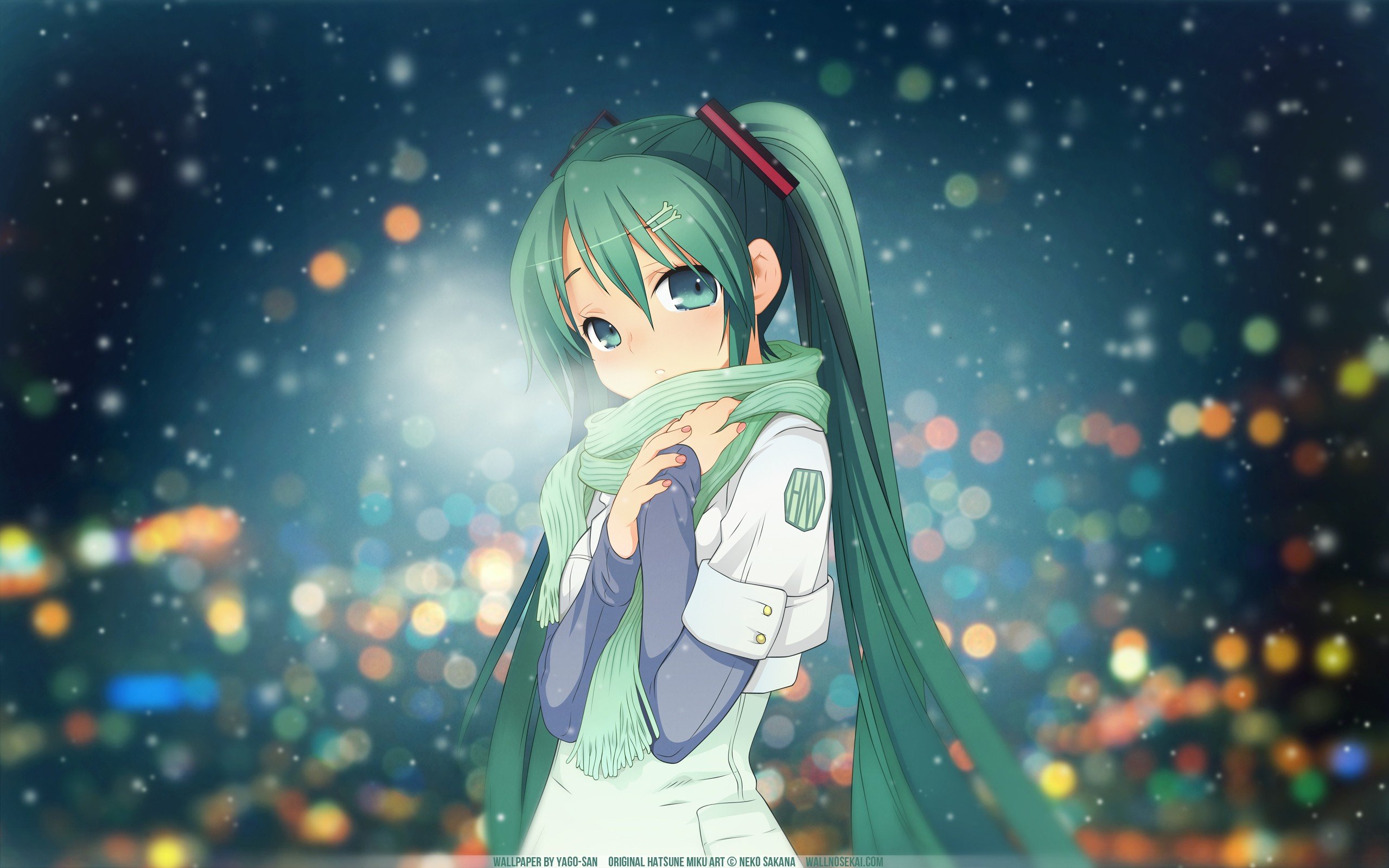 hatsune, Miku, Vocaloid, Anime, Girl, Music, Megurine, Luka, Video, Game, Beauty, Beautiful, Lovely, Sweet, Cute, Humanoid, Green, Hair, Tail, Long, Character Wallpaper