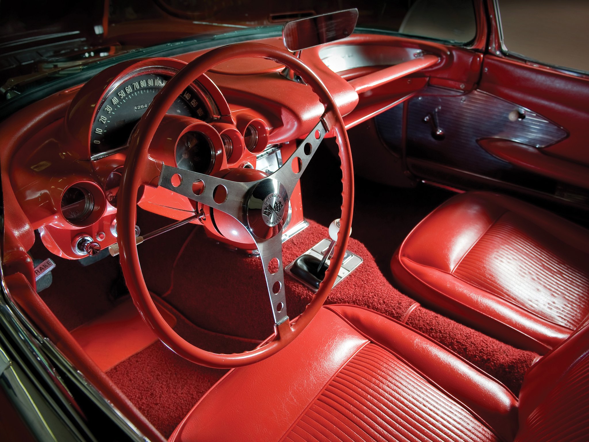 1961, Chevrolet, Corvette, C 1, Muscle, Classic, Supercar Wallpaper