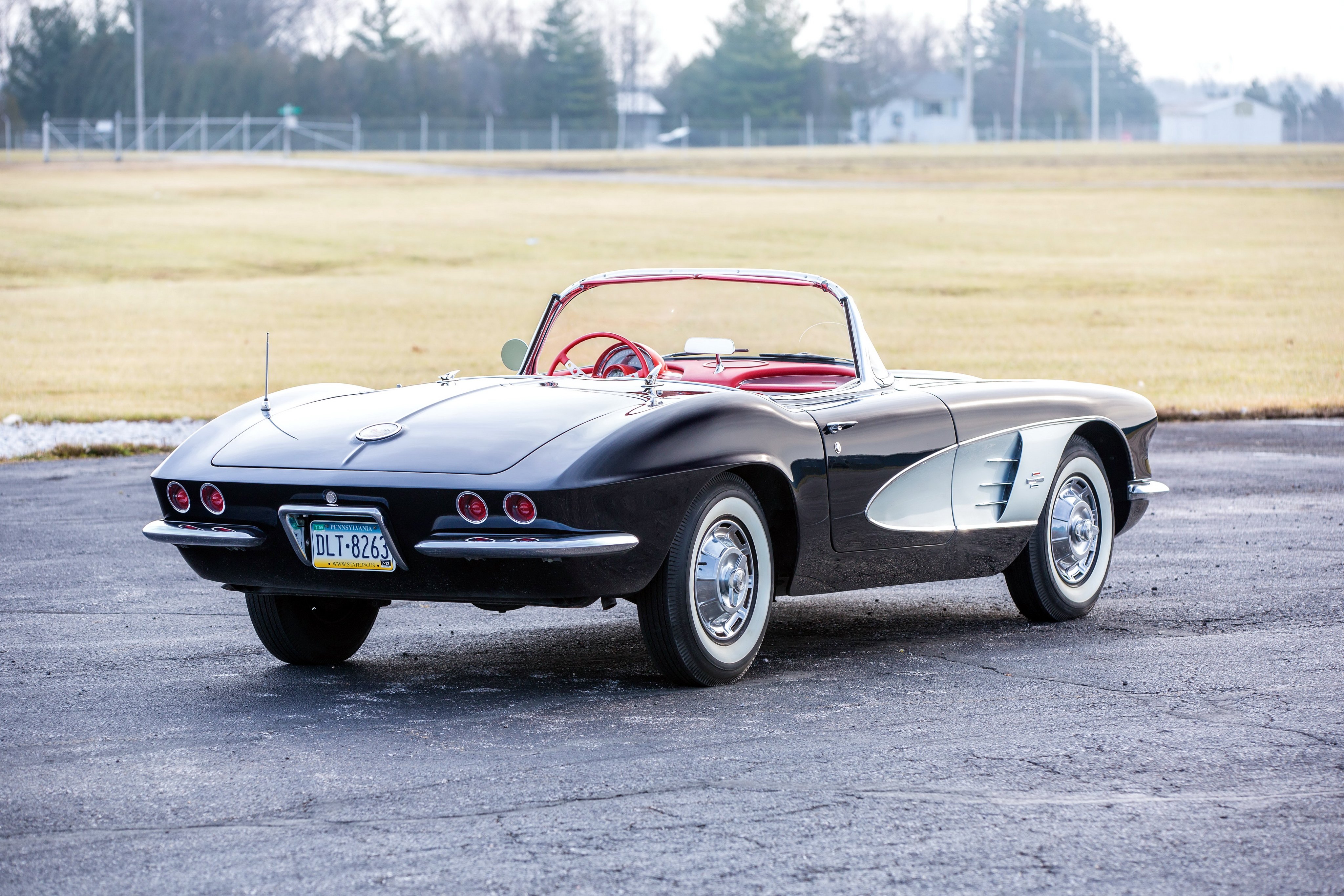 1961, Chevrolet, Corvette, C 1, Muscle, Classic, Supercar Wallpaper