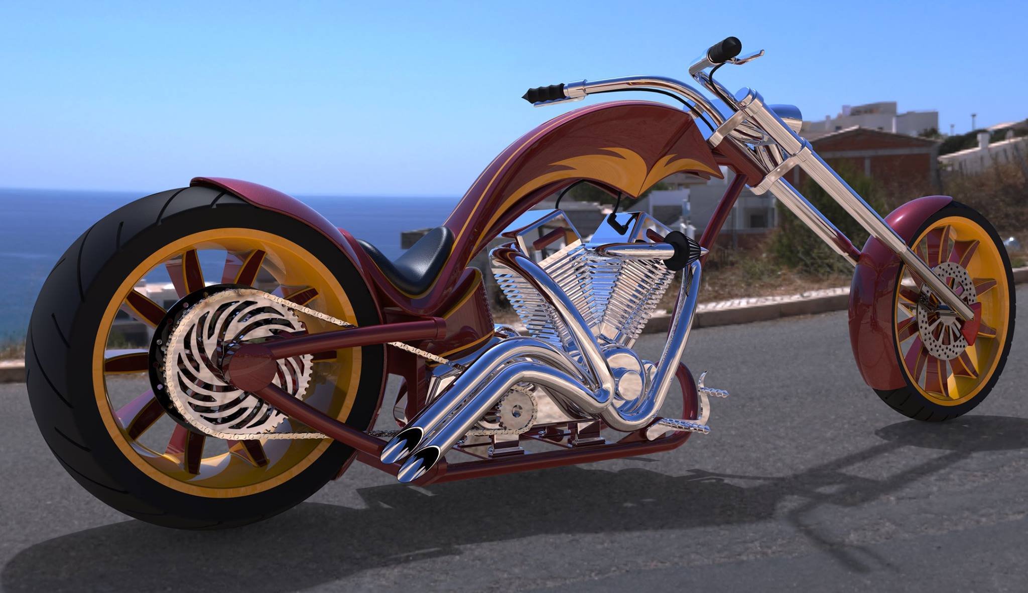 chopper, Custom, Bike, Motorbike, Tuning, Hot, Rod, Rod Wallpaper