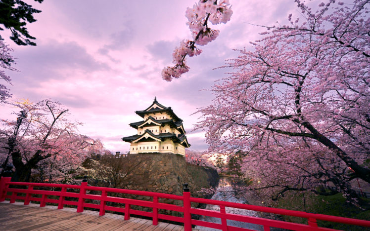 hirosaki, Castle, Japan HD Wallpaper Desktop Background