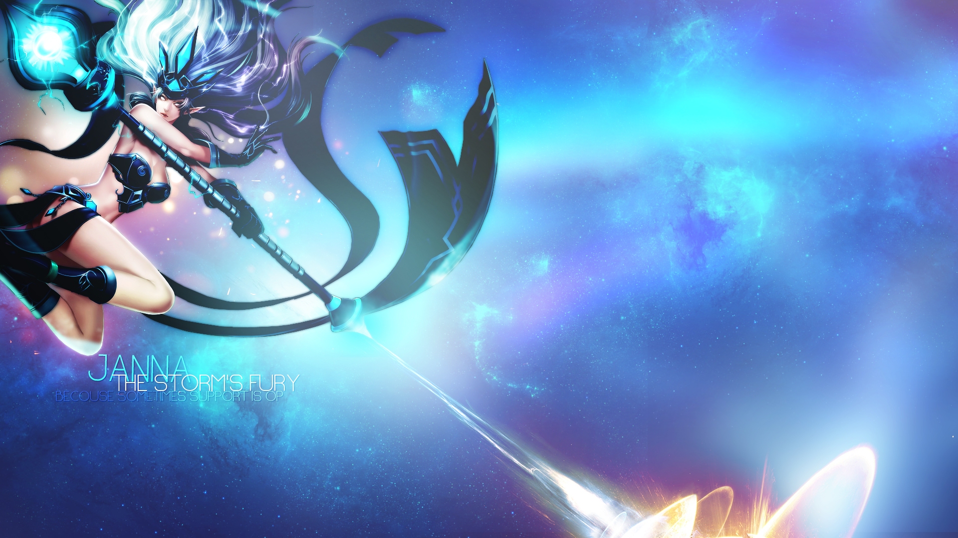 league, Of, Legends, Janna, Fantasy, Warrior, Girl Wallpaper