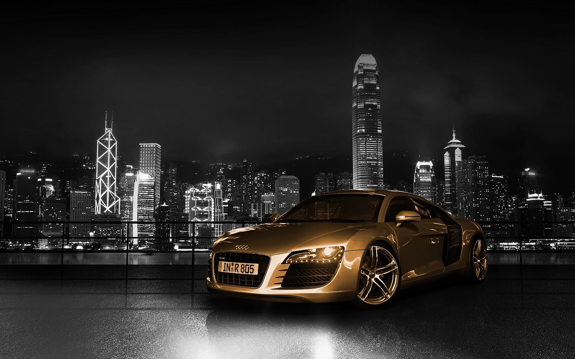 audi, Gold Wallpaper