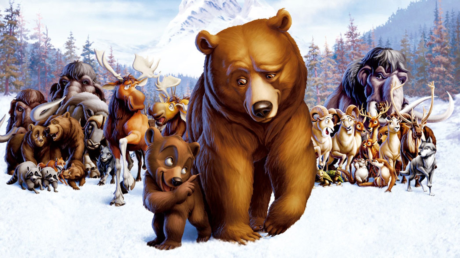 brother, Bear, Disney, Family, Animation, Adventure, Comedy, 1brotherbear Wallpaper