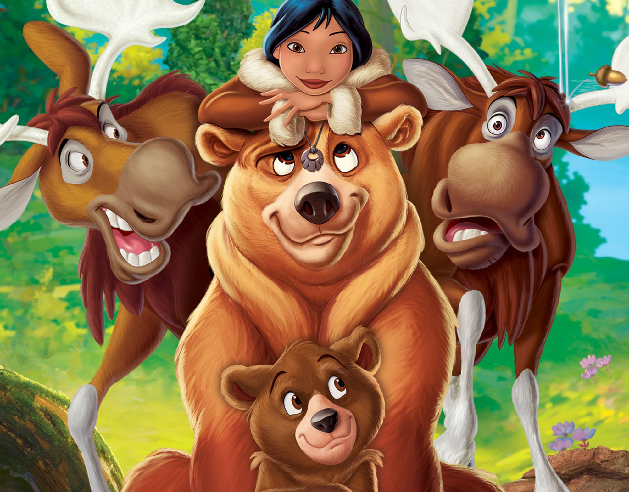 brother, Bear, Disney, Family, Animation, Adventure, Comedy, 1brotherbear Wallpaper