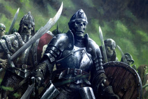 warriors, Undead, Skulls, Armor, Swords, Helmet, Fantasy, Dark, Weapons, Armor