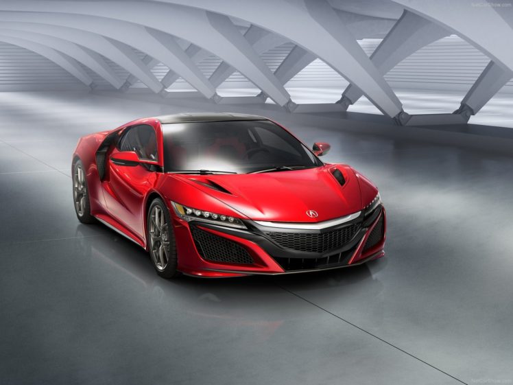 acura, Nsx, 2016, Coupe, Cars, Supercars, Red HD Wallpaper Desktop Background