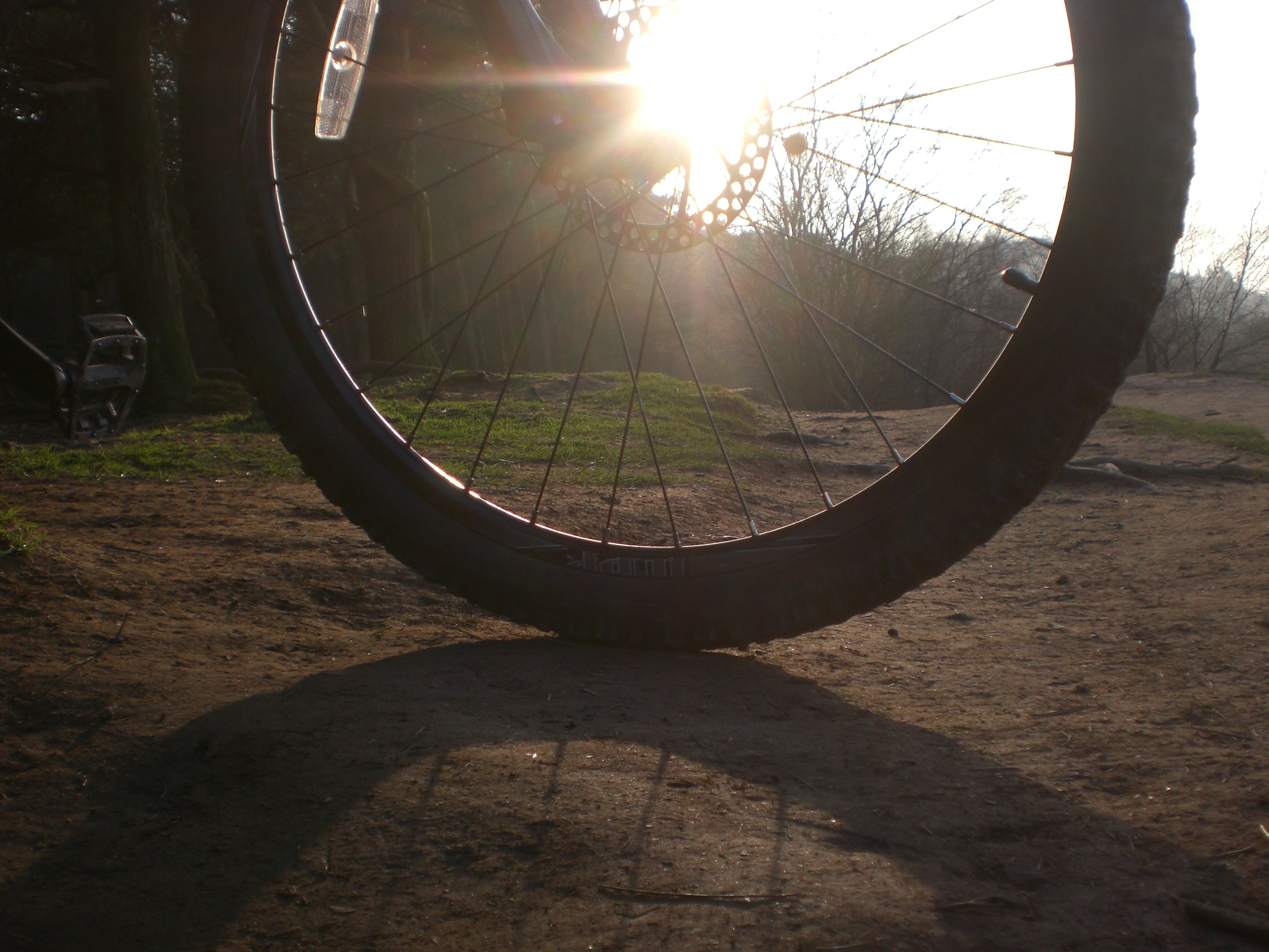 sun, Through, Bike, Disc Wallpaper