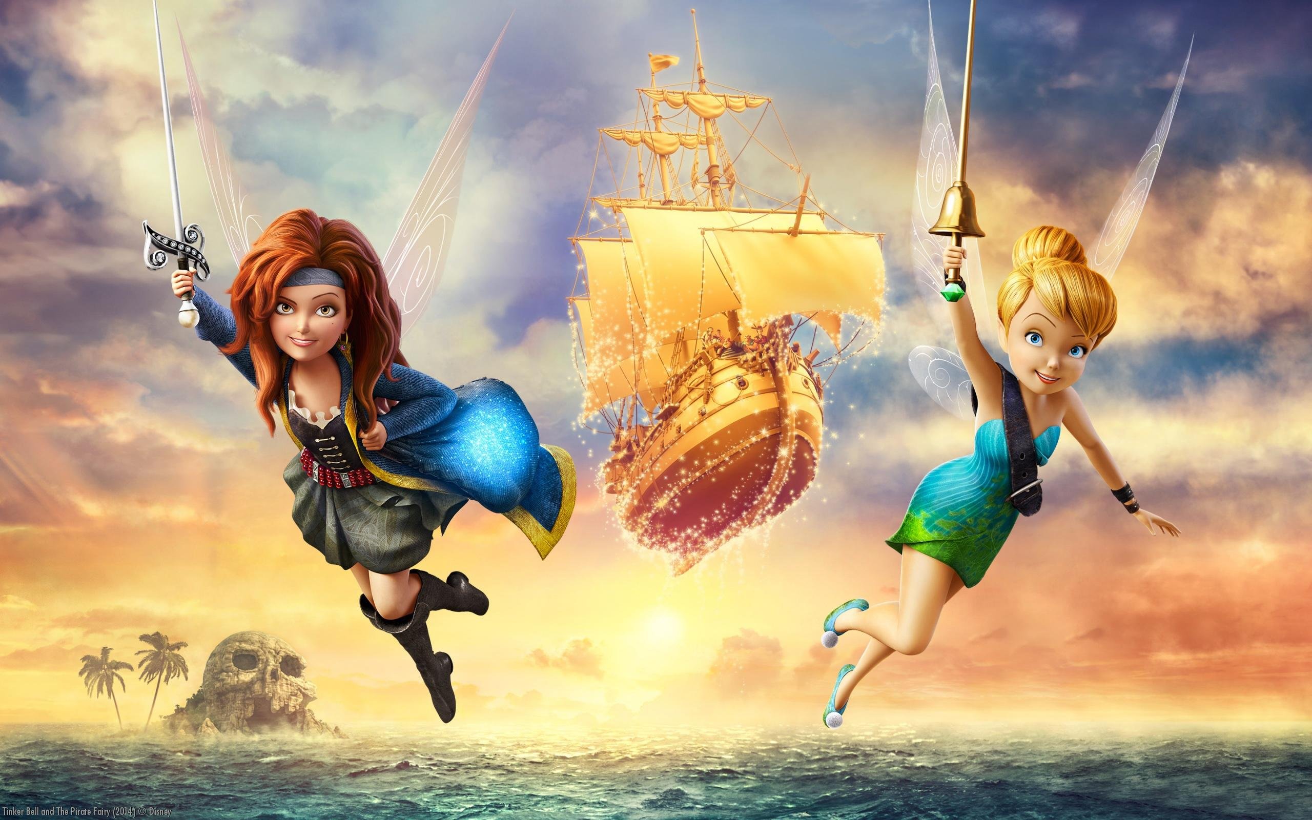 pirate, Fairy, Animation, Adventure, Family, Fantasy, Disney, 1piratefairy, Pirates Wallpaper