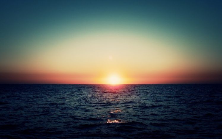 sun, Sea, Sunset HD Wallpaper Desktop Background