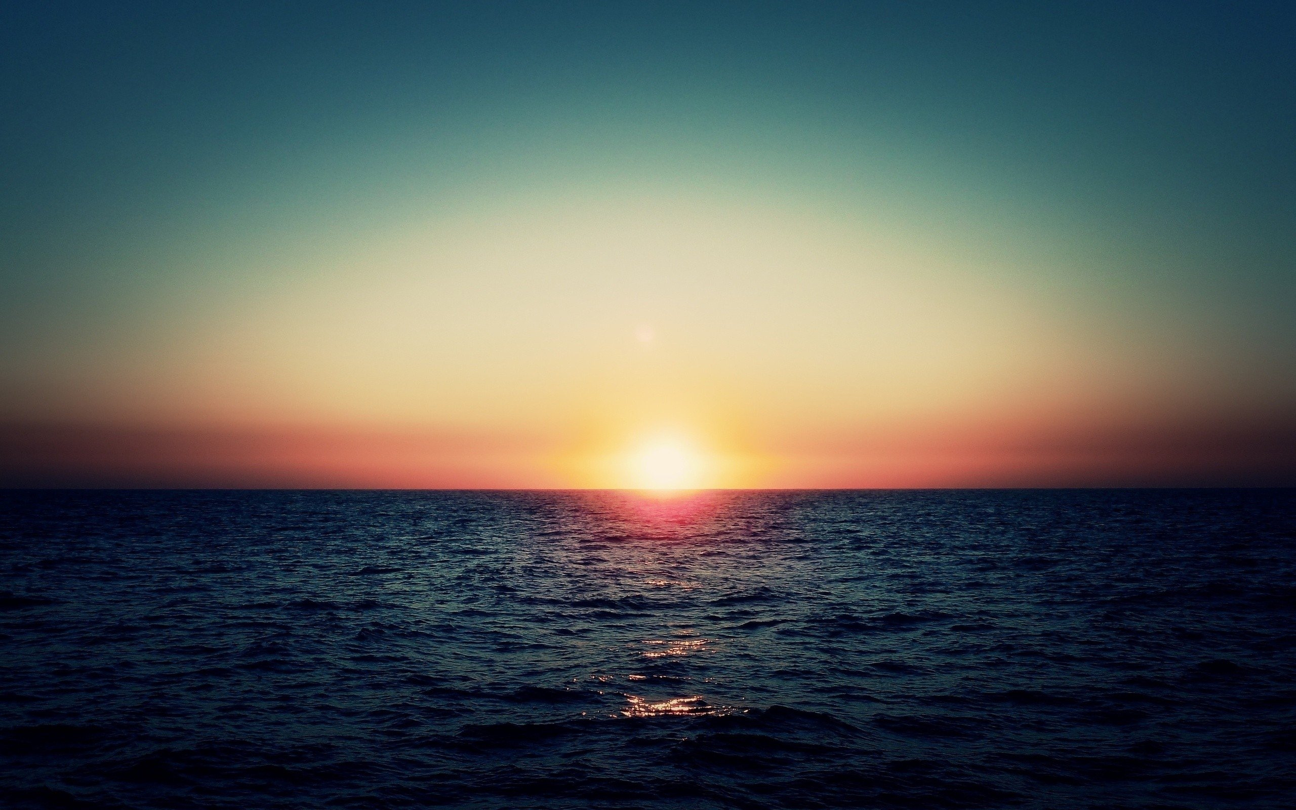 sun, Sea, Sunset Wallpaper