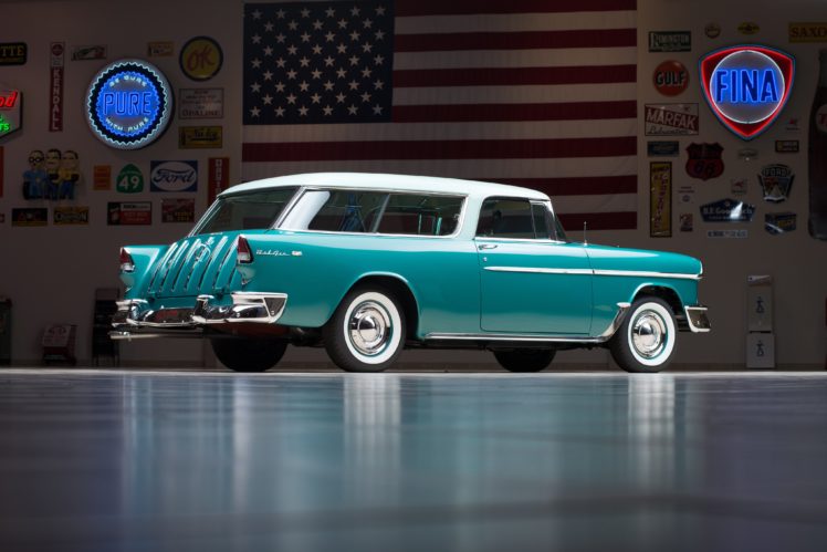 1955, Chevrolet, Bel, Air, Nomad, 2429 1064df, Stationwagon, Retro HD Wallpaper Desktop Background
