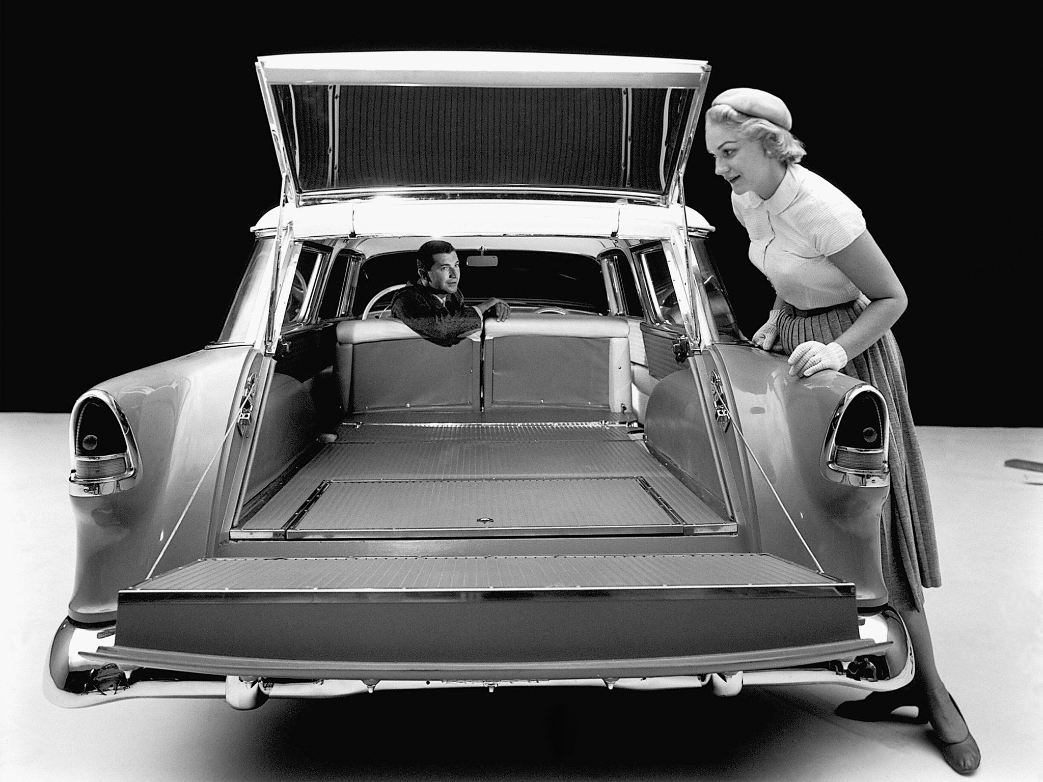1955, Chevrolet, Bel, Air, Nomad, 2429 1064df, Stationwagon, Retro Wallpaper
