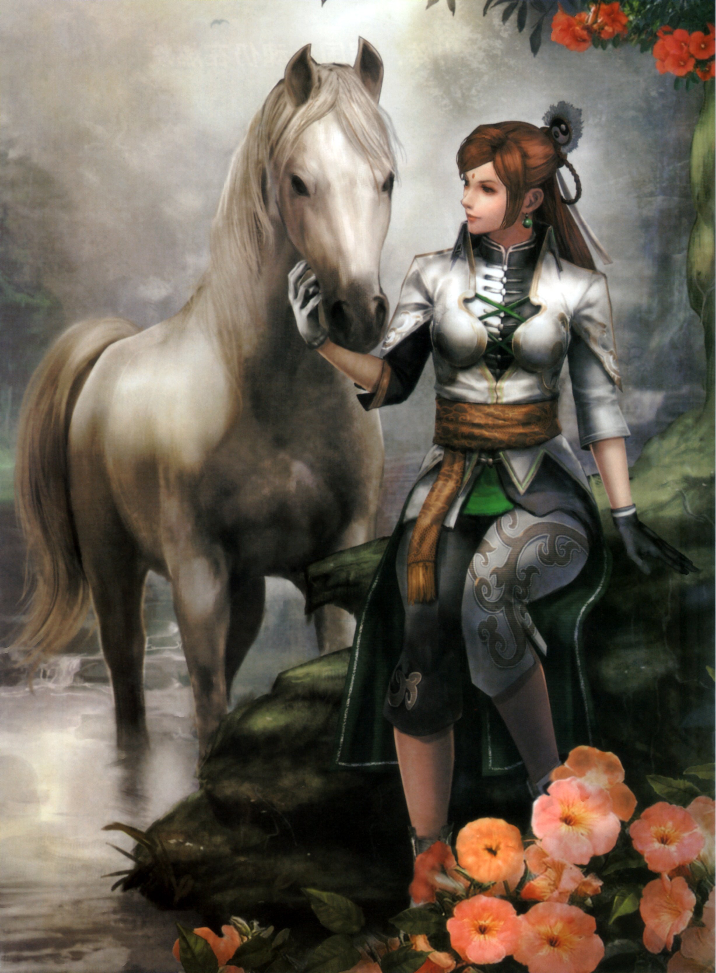 dynasty, Warriors, Game, Yue, Ying, Character, Horse, Woman Wallpaper