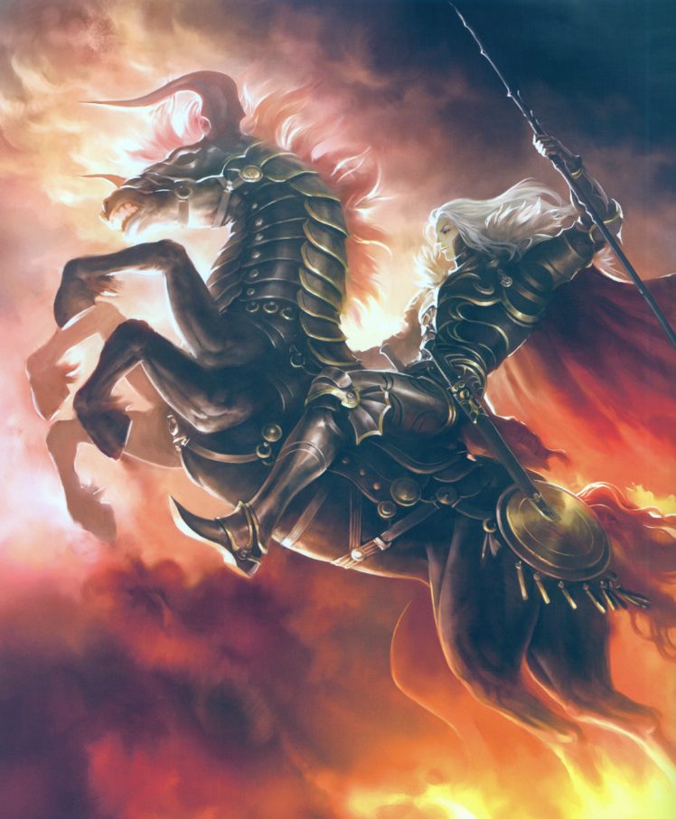 rage, Of, Bahamut, Series, Game, Horse, Warrior, Sword HD Wallpaper Desktop Background