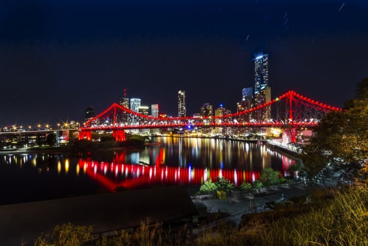 bridge, Night, City, Sydney, Australia, Harbour, Bridge, Sydney, Australia, Sydney, Harbour, Bridge, Reflection HD Wallpaper Desktop Background