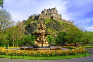 scotland, Castle, Fountain, Edinburgh, Ross, Fountain, Cities, Statue