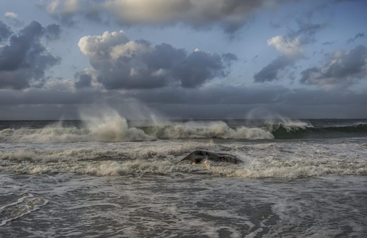 waves, Storm, Clouds, Sea, Ocean HD Wallpaper Desktop Background