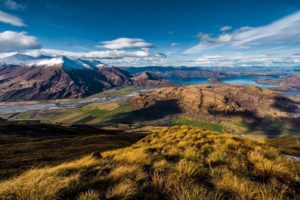 wanaka, New, Zealand, View, Lake, Mountain