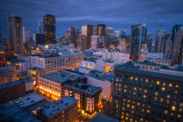 usa, Skyscraper, San, Francisco, Night, Cities HD Wallpaper Desktop Background
