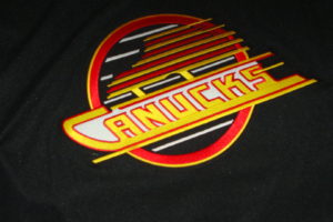 vintage, Hockey, Nhl, Crest, Jersey, Skates, Vancouver, Canucks