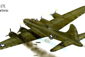 boeing, B 17e, Flying, Fortress, Military, War, Art, Painting, Airplane, Aircraft, Weapon, Fighter